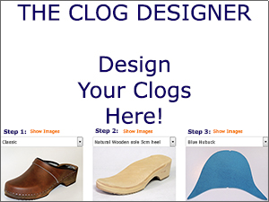 Clog designer mobile Design your clogs